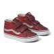 VANS, Sk8-mid reissue v, Glitter red