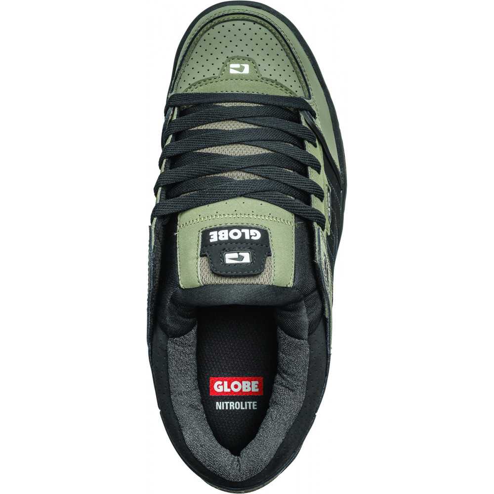 globe fusion dusty olive black