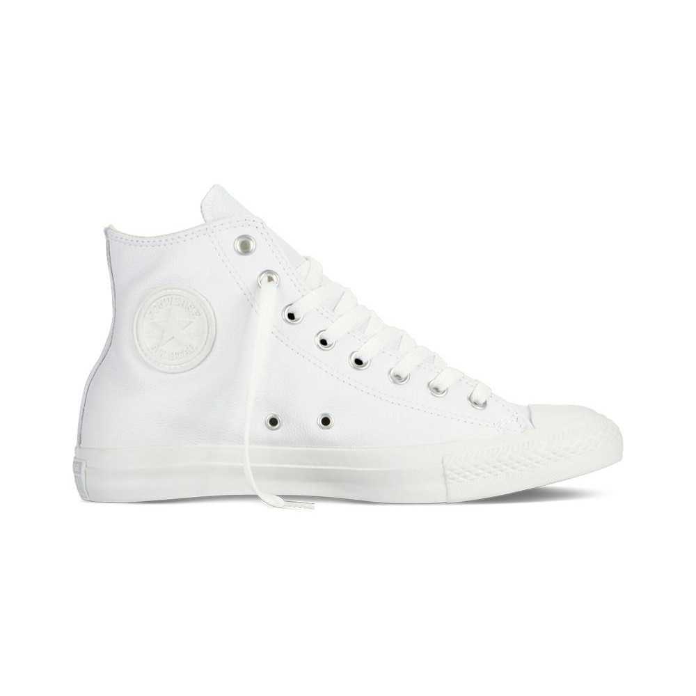 converse all star hi white leather