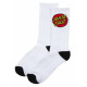 SANTA CRUZ, Classic dot sock (2 pack), White and black