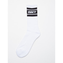 OBEY, Cooper ii socks, White / black