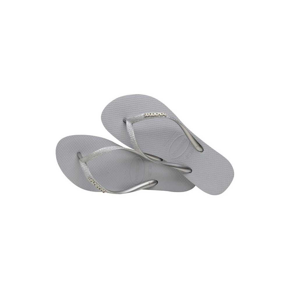 havaianas grey glitter