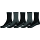 GLOBE, Black/grey crew sock 5pk, Black/grey