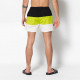 FILA, Men saloso swin shorts, Black-acid lime-bright white