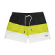 FILA, Men saloso swin shorts, Black-acid lime-bright white