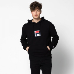 FILA, Men shawn hooded sweat, Black