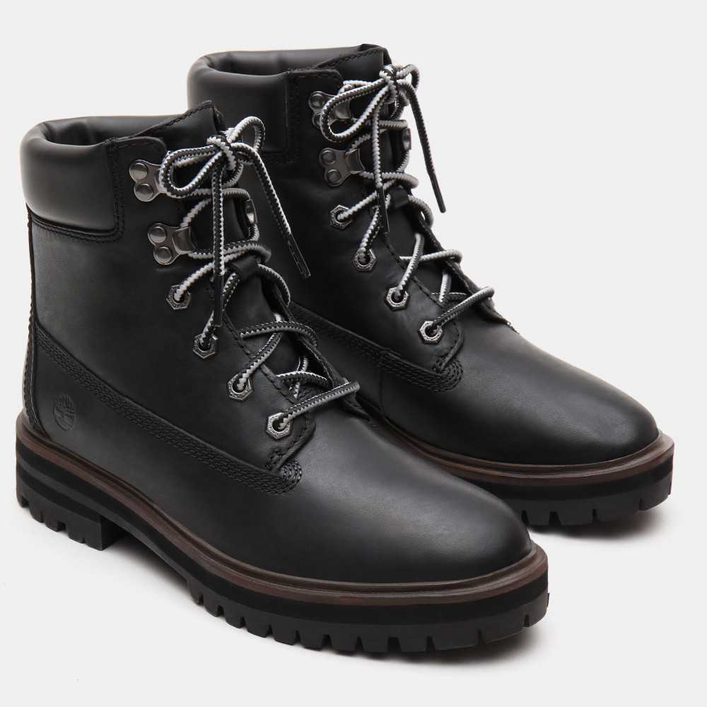 timberland london square 6 inch boots black