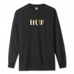 HUF, T-shirt phoenix ls, Black