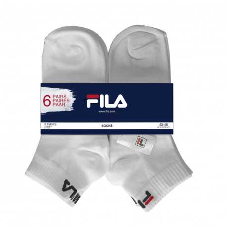 Fila socks unisex training 6 pairs - White