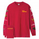 HUF, T-shirt pulp props ls, Red
