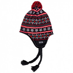 THRASHER, Beanie magazine logo sherpa, Black red