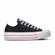 CONVERSE, Chuck taylor all star lift ox, Black/university red/white