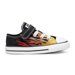 CONVERSE, Chuck taylor all star 1v ox, Black/enamel red/fresh yellow