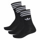 ADIDAS, Solid crew sock, Noir/blanc