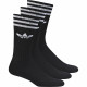 ADIDAS, Solid crew sock, Noir/blanc