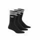 ADIDAS, Solid crew sock, Noir/blanc