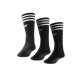 ADIDAS, Solid crew sock, Noir/blanc
