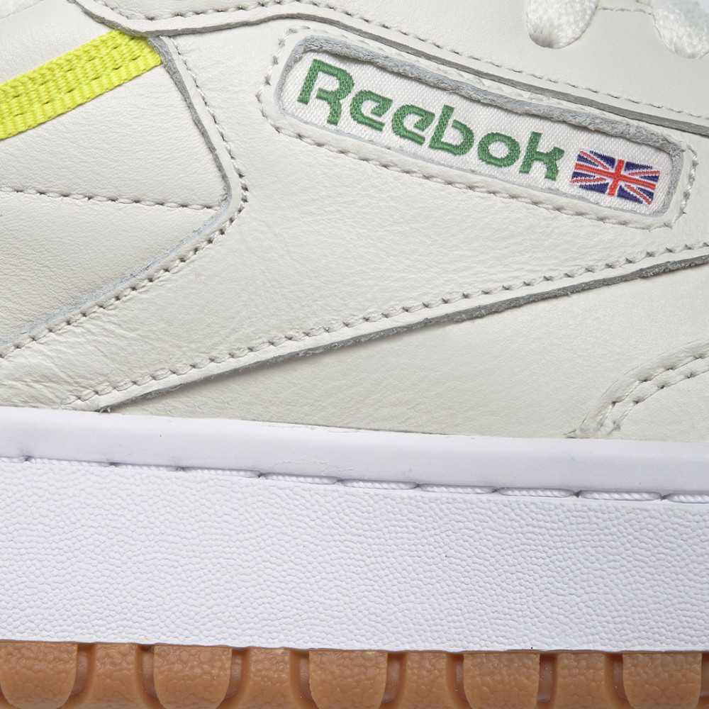 reebok club c double in chalk and black