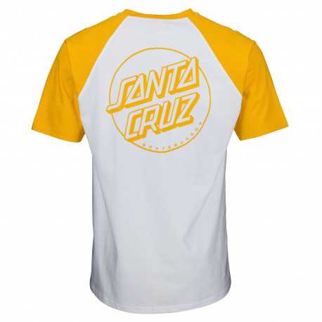 Opus dot t-shirt - Mustard/white