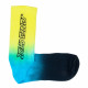 SANTA CRUZ, Strip fade crew sock, Yellow/cyan/black