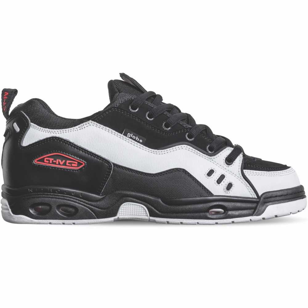 GLOBE Ctiv Classic Black/white/red Skate Shoes Suffern