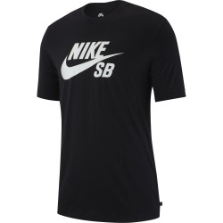 NIKE, M nk sb dry tee dfct logo, Black/white