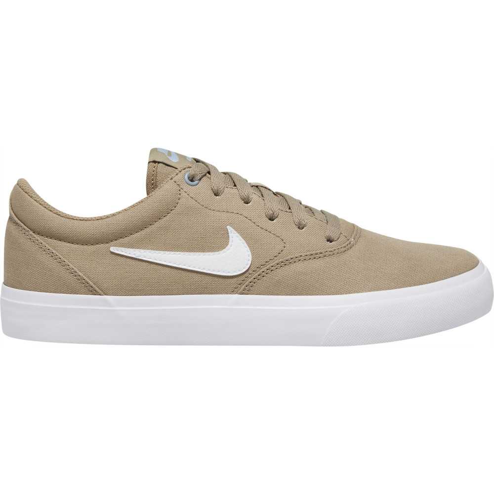 nike sb charge canvas trainers in khaki