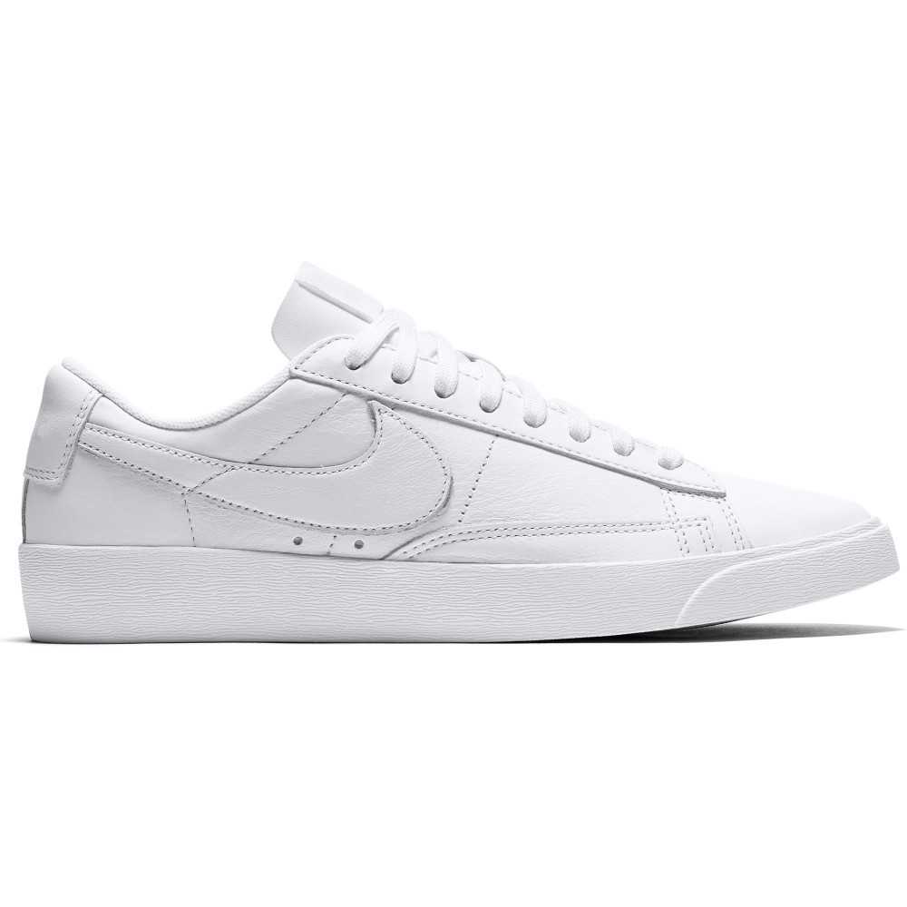 nike all white low top
