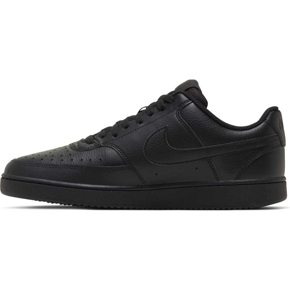 mens nike court vision low black lace up trainers