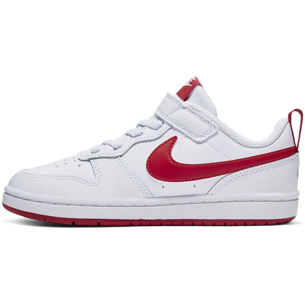 nike court blanc sneaker red
