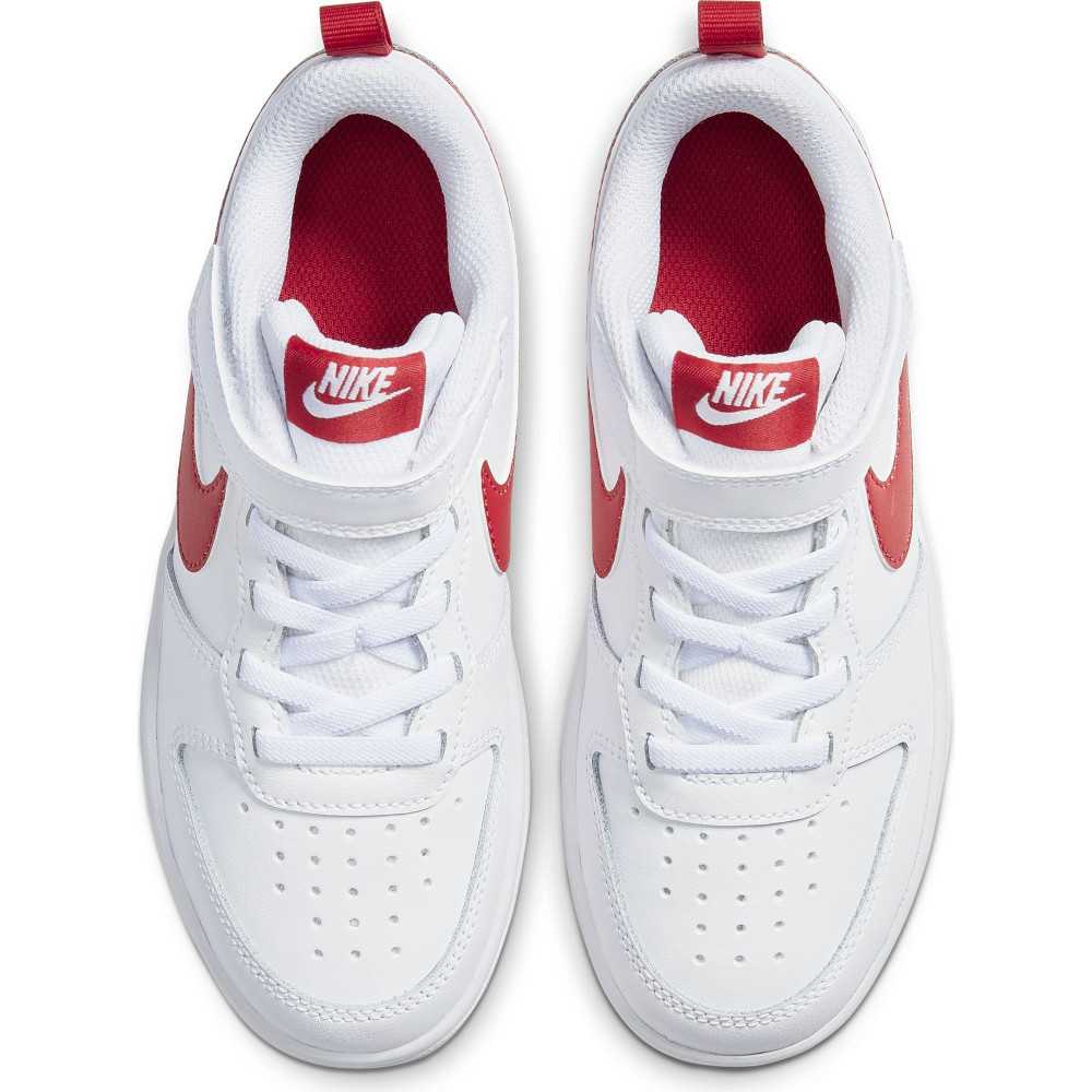 nike court blanc sneaker red