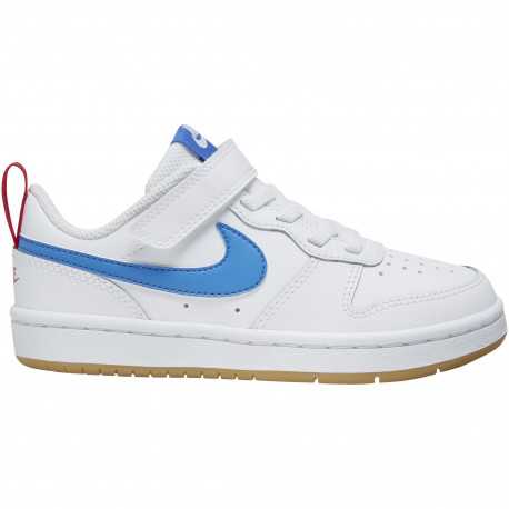 nike court borough low 2 white blue