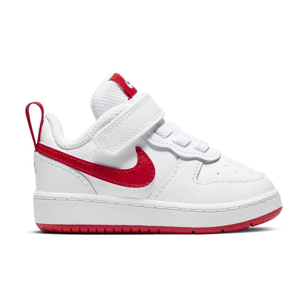 nike court blanc sneaker red