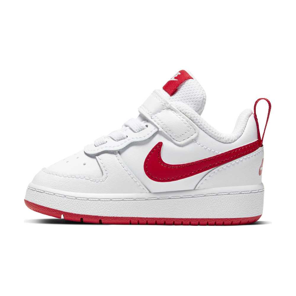 nike court blanc sneaker red