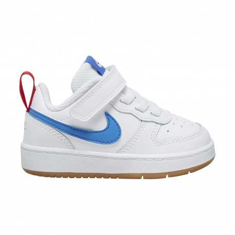 nike court borough low 2 white blue
