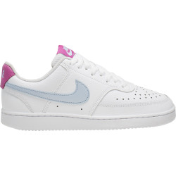 NIKE, Nike court vision low, White/hydrogen blue-fire pink