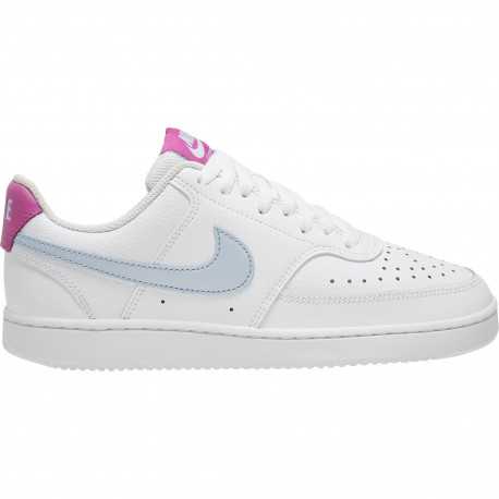 Nike court vision low - White/hydrogen blue-fire pink