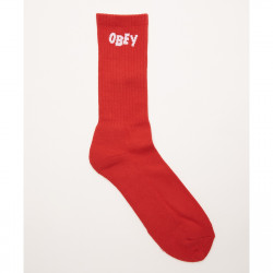 OBEY, Obey jumbled socks, Hot red / white
