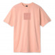 HUF, T-shirt quake box logo ss, Coral pink