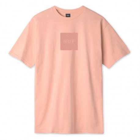 T-shirt quake box logo ss - Coral pink