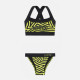 NICCE, Vortex bikini set, Neon yellow/black