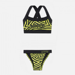 NICCE, Vortex bikini set, Neon yellow/black