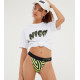 NICCE, Vortex bikini set, Neon yellow/black