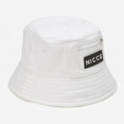 NICCE, Vision bucket hat with rubber logo, White