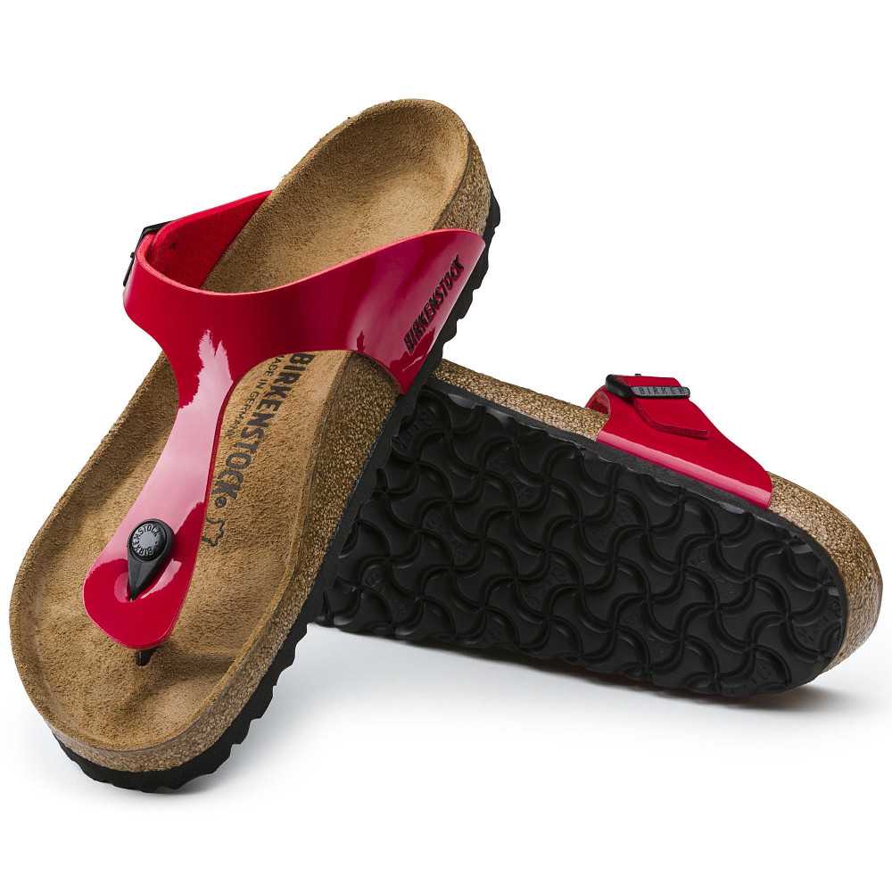 birkenstock femme rouge vernis