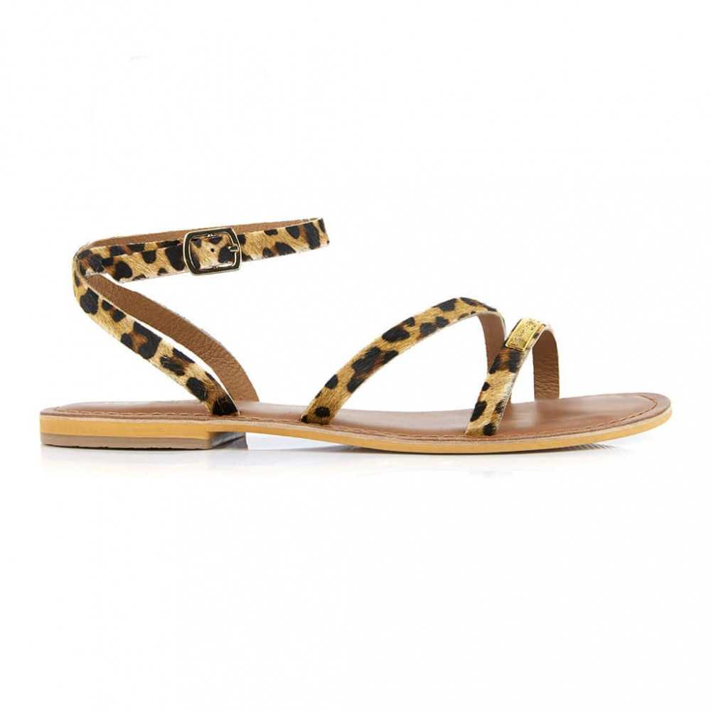sandale tropezienne leopard