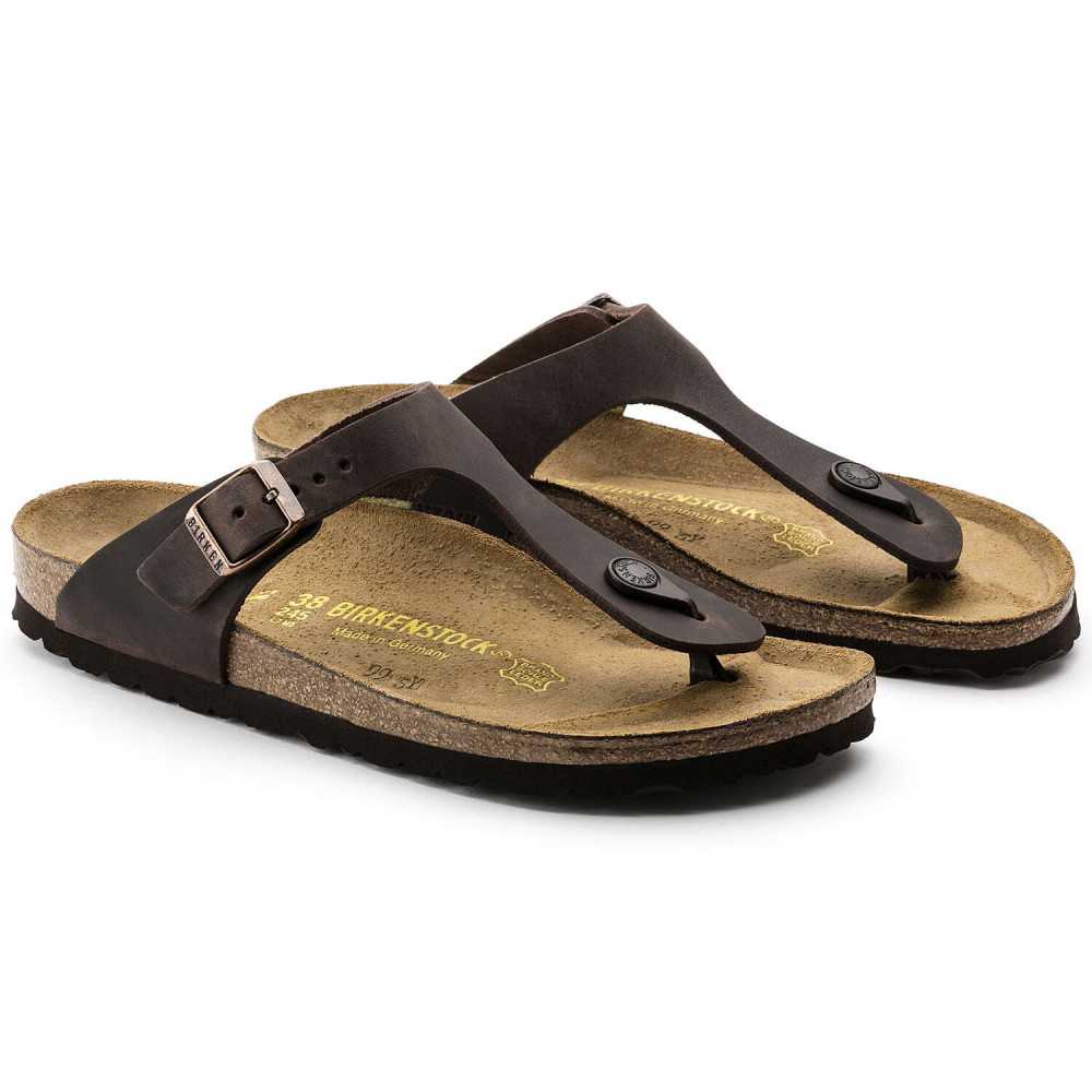 BIRKENSTOCK Gizeh Cuir Gras Habana - Sandales - Suffern