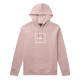 HUF, Sweat hood box logo, Coral pink