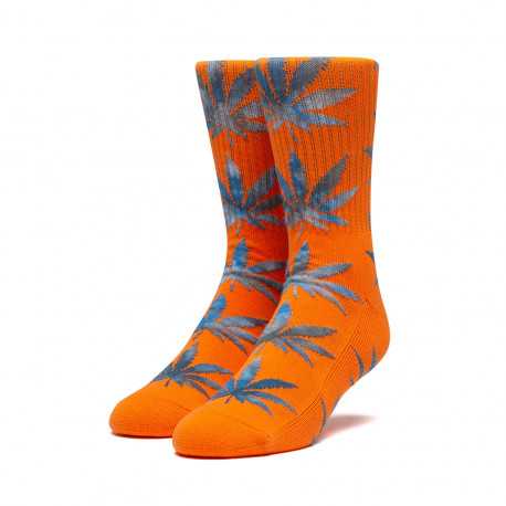 Socks tiedye leaves plantlife - Orange