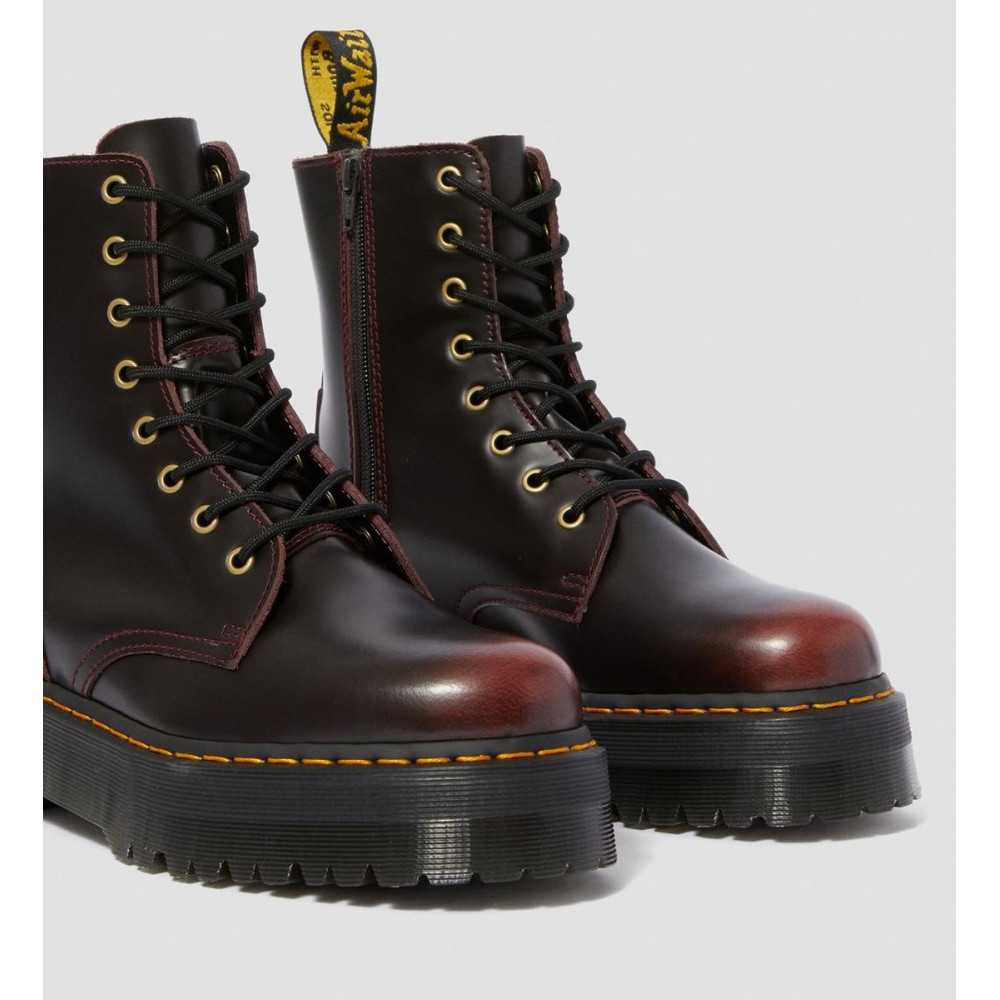 sinclair zip boots cherry red arcadia